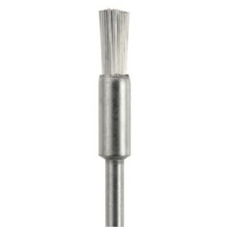 Brosse pinceau acier inox pour métaux précieux et chrome cobalt 4 mm x 10 mm. Acurata