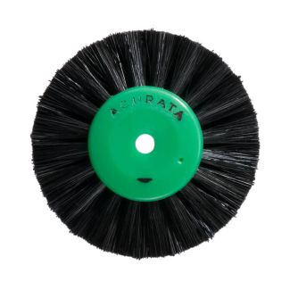 Brosse de polissage 2 rangées soie noire avec noyau plastique, 50 mm. Acurata