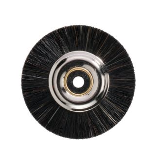 Brosse étroite de polissage "Calibri" soie noire combinée lin et ortie, pour résine, âme en plastique, 48 mm. Acurata