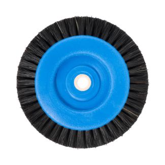 Brosse de polissage 2 rangées soie noire avec noyau plastique, 70 mm. Acurata