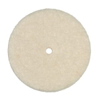 Feutrine forme roue diamètre 25 mm, 5 mm d'épaisseur, non montée, densité dure, pour résines ou métaux - Hatho