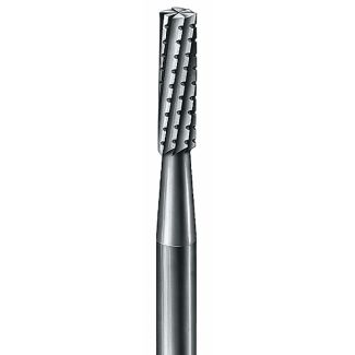 Fraise tungstène cylindrique cavité 31L longue, tige turbine. Busch