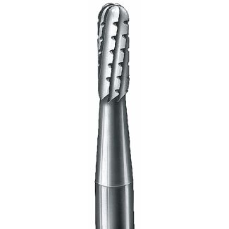Fraise tungstène cylindrique bout rond cavité 31R, tige turbine