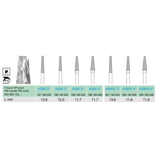 Instrument de fraisage 408 denture RX 2° Fraisage gros. Busch