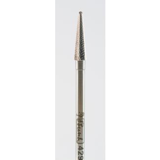 Fraise carbure tungstène denture extra fine pour métaux ou céramique 429FFX 031