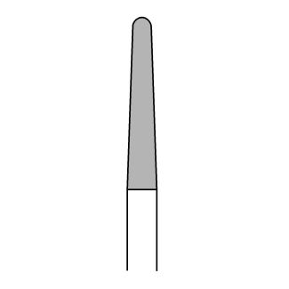 Fraise à cire conique - conicité 2 ° - diamètre 023 - mandrin 103 en 2,35. Busch