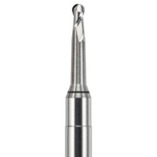 Fraise d'usinage pour CrCo et Titane sur Zirkonzahn mandrin 6 mm, 2 lames, tête ronde, 030. Acurata