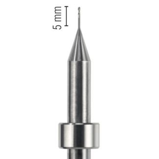 Fraise d'usinage PEEK pour usineuse DCS, longueur 53 mm, 2 lames, mandrin 6 mm, 006. Acurata