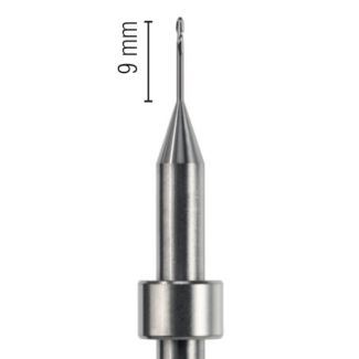 Fraise d'usinage Zircone pour usineuse DCS, longueur 53 mm, 2 lames, mandrin 6 mm, 010. Acurata