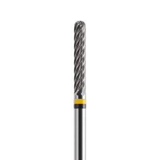 Fraisage denture FNE cylindrique 0° arrondie 023, alliages non précieux, tige 103. Acurata