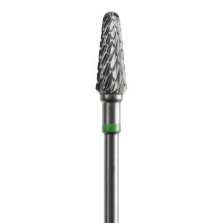 Fraise tungstène podologie GX conique, grosse denture, ongle épais 050. Acurata