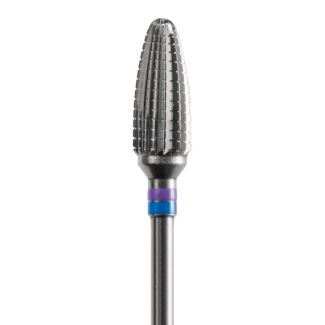 Fraise tungstène podologie LSQ olive, ongle et peau, finition 060. Acurata