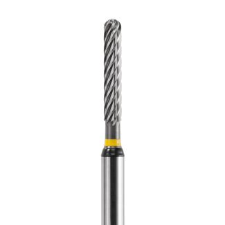 Fraisage denture FNE cylindrique 0° arrondie 023, alliages non précieux, tige 123. Acurata