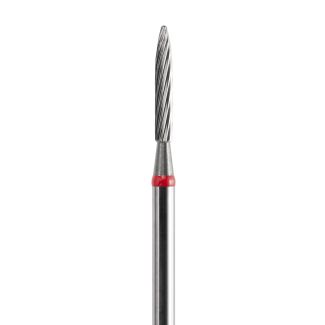 Fraise tungstène à finir flamme A48XLF bague rouge, long mandrin. Acurata