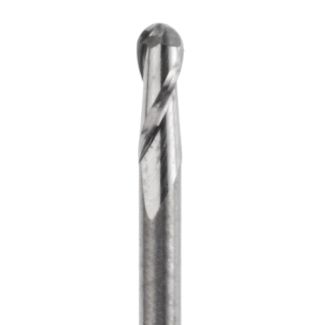 Fraise d'usinage ZrO pour système Universel ouvert, mandrin 3 mm, 2 lames, col court, 010. Acurata