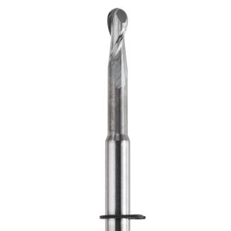Fraise d'usinage ZrO pour système Universel ouvert, mandrin 3 mm, 2 lames, 020. Acurata
