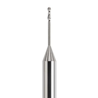 Fraise d'usinage ZrO pour système Universel ouvert, mandrin 3 mm, 2 lames, col court 007. Acurata