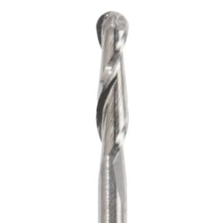 Fraise d'usinage ZrO pour système Universel ouvert, mandrin 3 mm, 2 lames, col long 010. Acurata