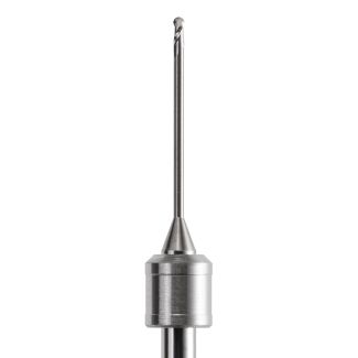 Fraise d'usinage ZrO pour système Universel ouvert, mandrin 3 mm long, 2 lames, 010. Acurata