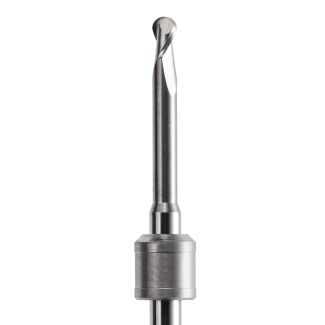 Fraise d'usinage ZrO pour système Universel ouvert, mandrin 3 mm long, 2 lames, 025. Acurata