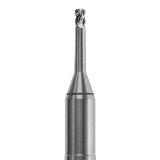 Fraise d'usinage pour CrCo et Titane sur Zirkonzahn mandrin 6 mm, 4 lames, tête plate angles arrondis, 020. Acurata