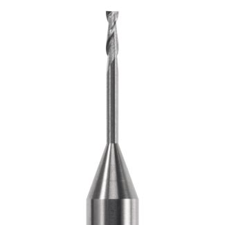 Fraise d'usinage ZrO pour système Universel, longueur 53 mm, mandrin 6 mm, 2 lames col long, tête plate, 015. Acurata