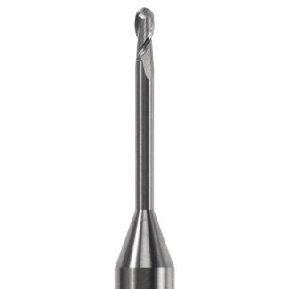 Fraise d'usinage PMMA pour système Universel ouvert, longueur 53 mm, mandrin 6 mm, 2 lames col extra-long, 020. Acurata