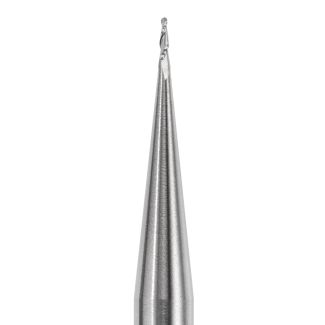 Fraise d'usinage ZrO pour système Universel ouvert, longueur 53 mm, mandrin 6 mm, 2 lames col long, 006. Acurata