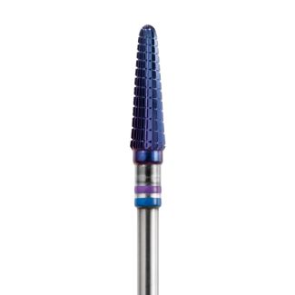 Fraise tungstène podologie AC Blue LSQ conique, ongle et peau, finition 040. Acurata