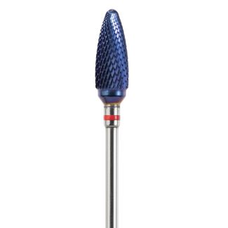 Fraise tungstène podologie FX ongle finition olive traitement AC-Blue 060. Acurata