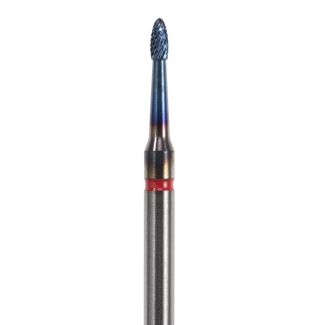 Fraise carbure tungstène AB73FX protection AC-Blue. Alliages CrCo, NiCr, résines dures 014. Acurata