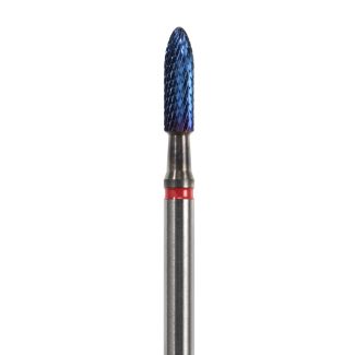 Fraise carbure tungstène AB139FX protection AC-Blue. Alliages CrCo, NiCr, résines dures 023. Acurata