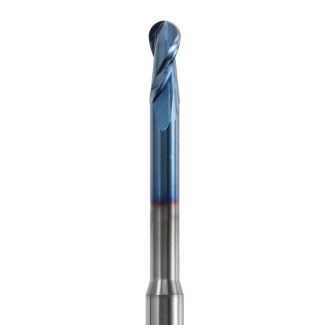 Fraise d'usinage ZrO pour système Universel ouvert, mandrin 3 mm, 2 lames avec traitement AC-Blue, 025. Acurata