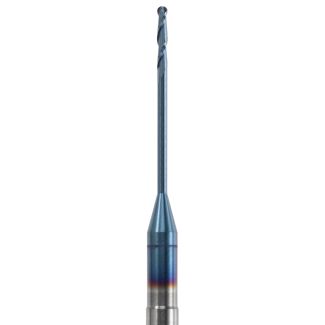 Fraise d'usinage universelle pour Zirkonzahn mandrin 3 mm, 2 lames avec traitement AC-Blue, 010. Acurata