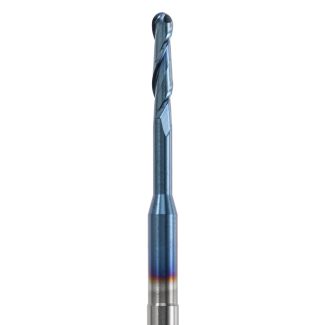 Fraise d'usinage universelle pour Zirkonzahn mandrin 3 mm, 2 lames avec traitement AC-Blue, 020. Acurata