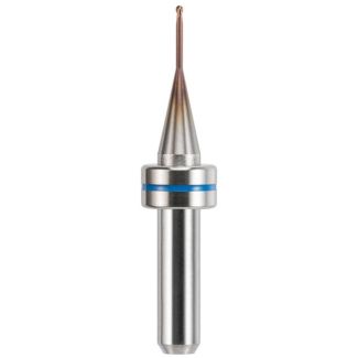 Fraise d'usinage pour chrome cobalt et titane sur IVOCLAR PM7, mandrin 6 mm, 2 lames, avec traitement AC-Fire, 010. Acurata