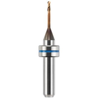 Fraise d'usinage pour chrome cobalt et titane sur IVOCLAR PM7, mandrin 6 mm, 2 lames, avec traitement AC-Fire, 015. Acurata