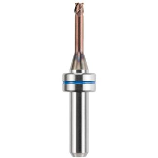 Fraise d'usinage pour chrome cobalt et titane sur IVOCLAR PM7, 4 lames à épaulement, avec traitement AC-Fire, 030. Acurata