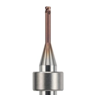 Fraise d'usinage CrCo/NEM Imes-Icore CORITEC 350i-750i mandrin 6 mm, 4 lames angles arrondis, avec traitement AC-Fire, 020. Acurata