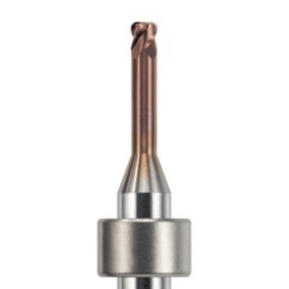 Fraise d'usinage CrCo/NEM Imes-Icore CORITEC 350i-750i mandrin 6 mm, 4 lames angles arrondis, avec traitement AC-Fire, 030. Acurata