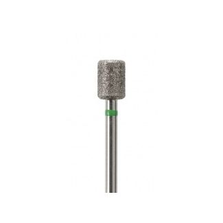 Fraise podologie diamantée cylindre 6835 angles arrondis gros grains verts 050. Acurata