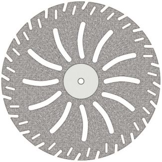Disque pour résine 3D diamanté surface 2 faces E378 grain moyen 450. Haeggen