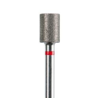 Fraise podologie diamantée cylindre 8835 angles vifs grains fins rouge 055. Acurata