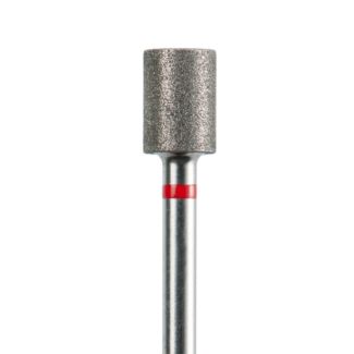 Fraise podologie diamantée cylindre 8835 angles vifs grains fins rouge 055. Acurata