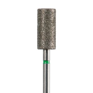 Fraise podologie diamantée cylindrique 6837 angles vifs gros grains verts 060. Acurata