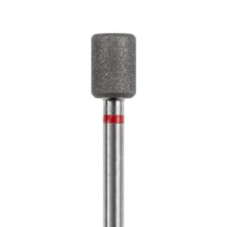 Fraise podologie diamantée cylindre 8835 angles arrondis grains fins rouge 050. Acurata