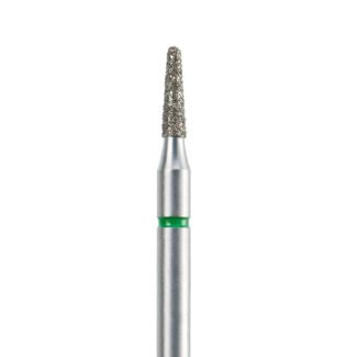 Fraise podologie diamantée conique ronde 6855 gros grains verts 016. Acurata
