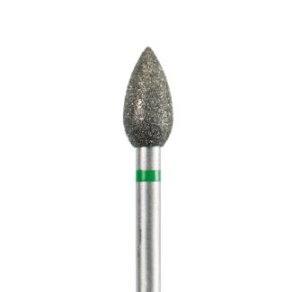 Fraise podologie diamantée olive 6892 gros grains verts 045. Acurata
