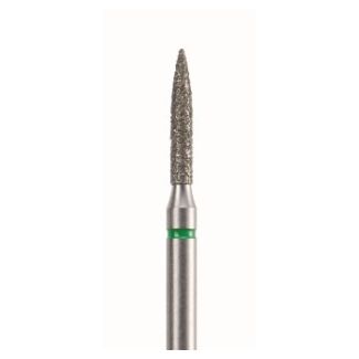 Fraise podologie diamantée olive 6863 gros grains verts 018. Acurata
