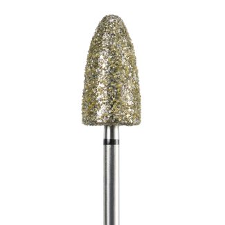 Fraise podologie diamantée obus 5863 trés gros grains noirs 080. Acurata